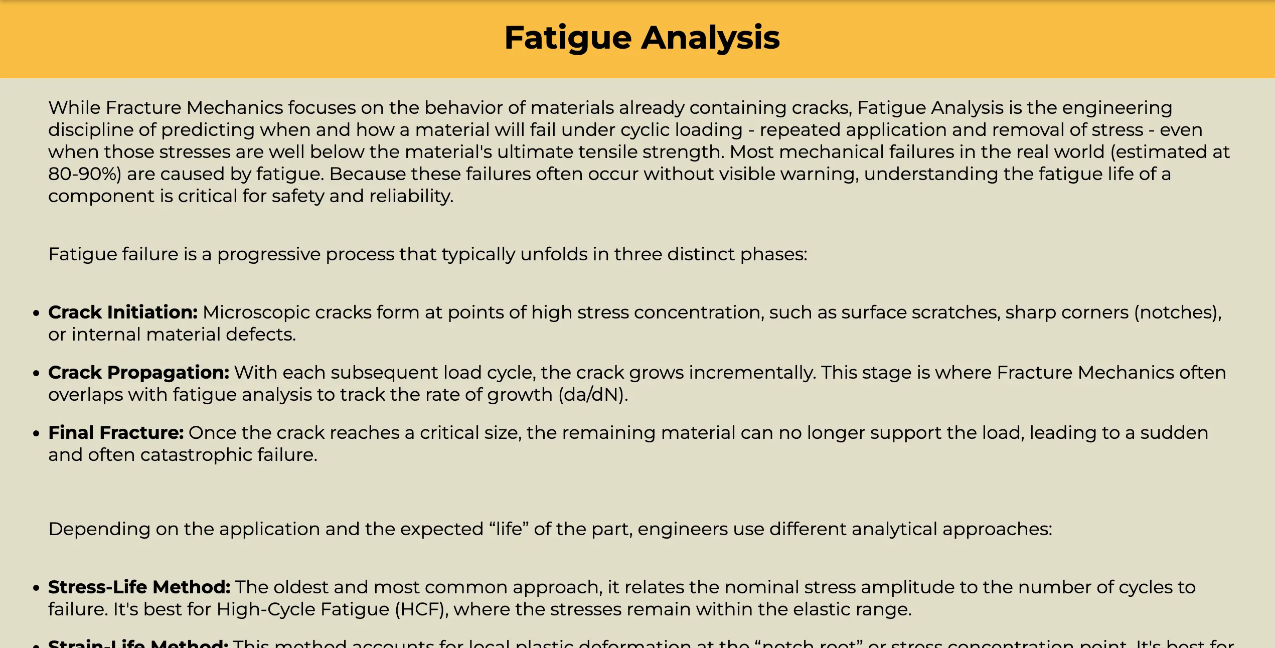 fatigue analysis